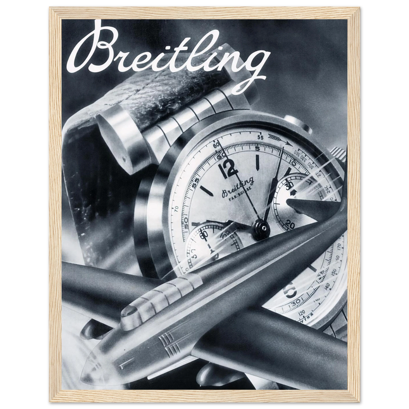 Breitling Sprint Montbrillant Vintage Ad Poster