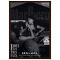 Marlboro Red Label Vintage Ad Poster