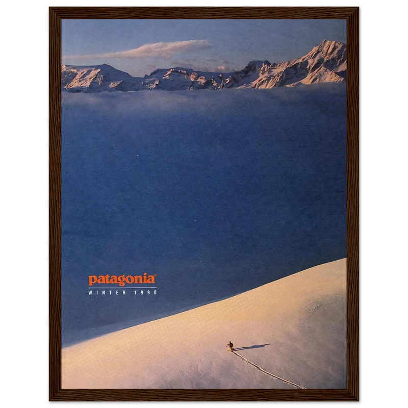 Patagonia Vintage Poster Ad - Winter 1990
