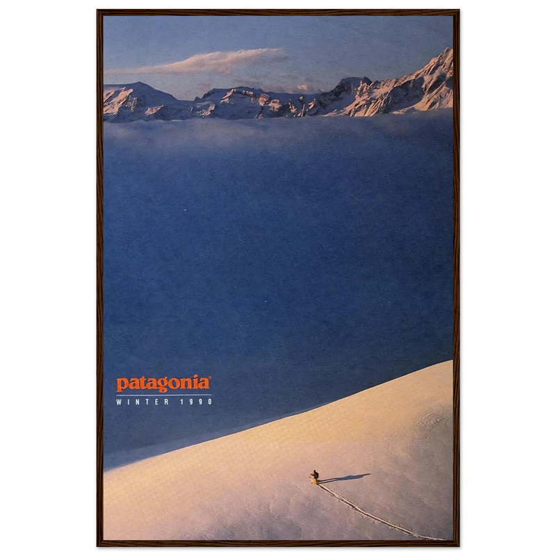 Patagonia Vintage Poster Ad - Winter 1990