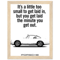Porsche Vintage Poster  White 911