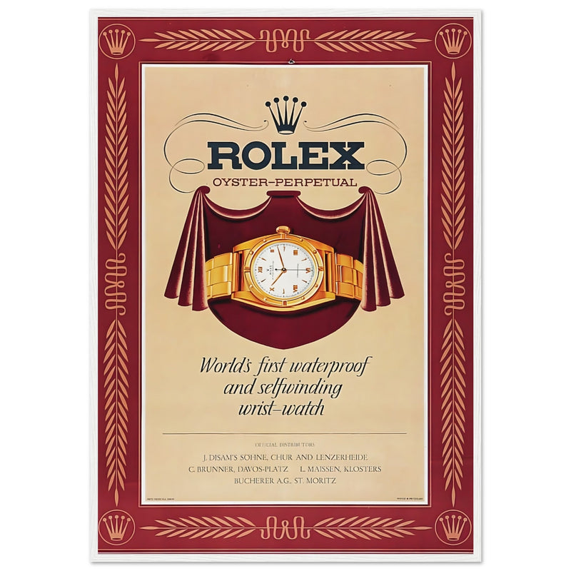 Rolex Oyster-Perpetual Vintage Poster Ad