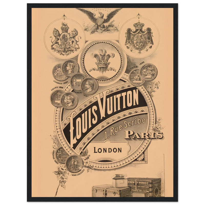 Louis Vuitton London Paris Vintage Poster Ad