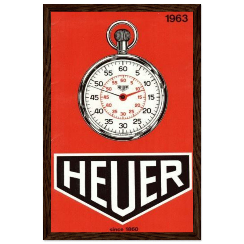Heuer 1963 Vintage Poster Ad