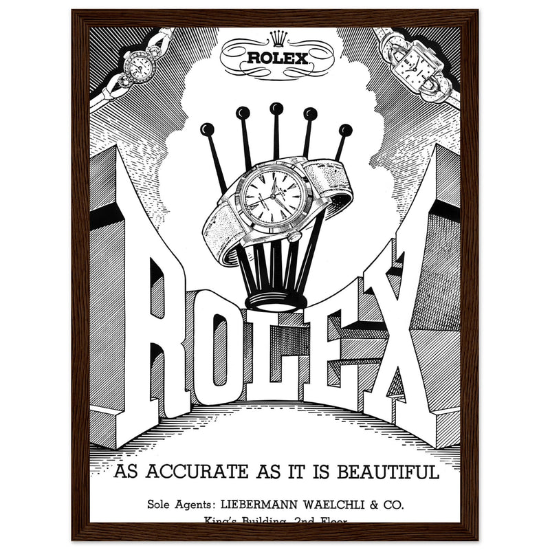 Rolex Hong Kong Jewellers Vintage Poster Ad