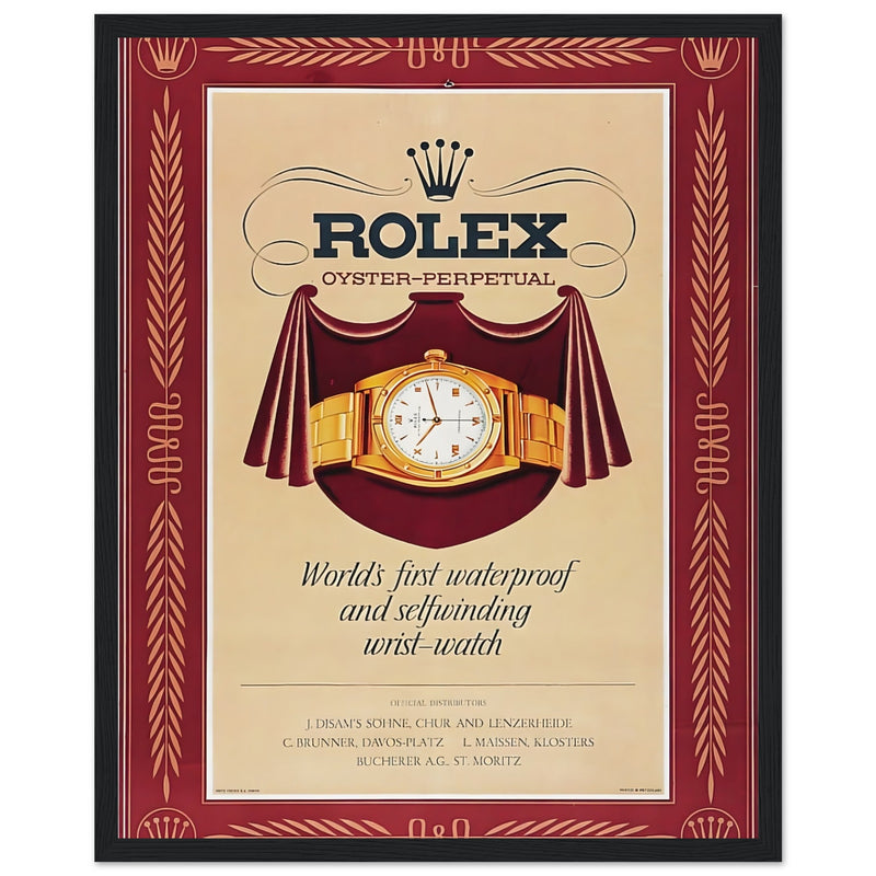 Rolex Oyster-Perpetual Vintage Poster Ad