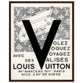 Louis Vuitton Nice, Paris Vintage Poster Ad