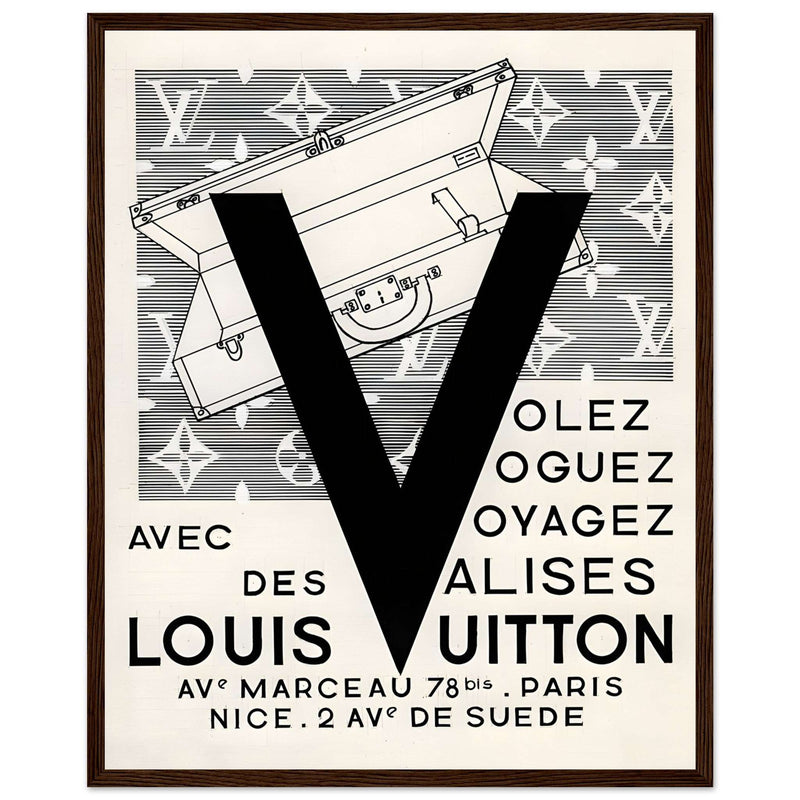 Louis Vuitton Nice, Paris Vintage Poster Ad