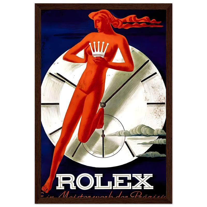 Rolex Clock Vintage Poster Ad