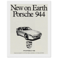 Porsche 944 New on Earth Vintage Poster Ad