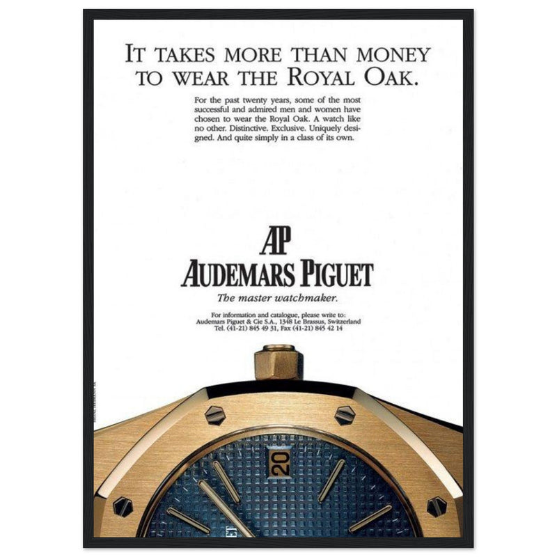 Audemars Piguet Master Watchmaker Vintage Poster Ad