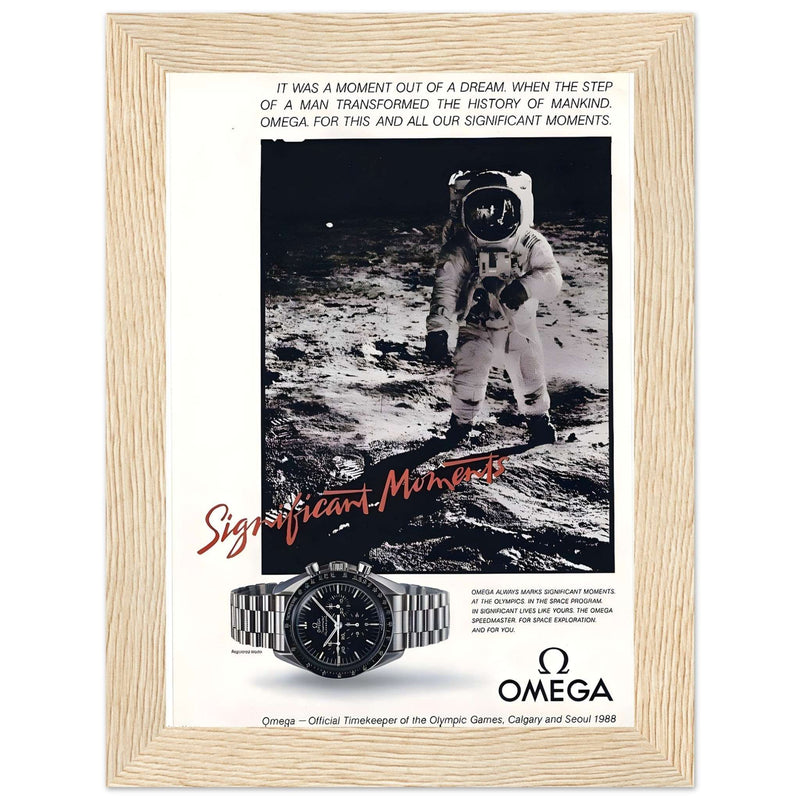 Omega Moon Vintage Poster Ad