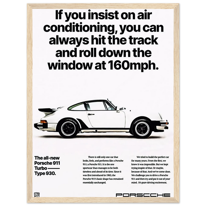 Porsche All New 911 Vintage Poster