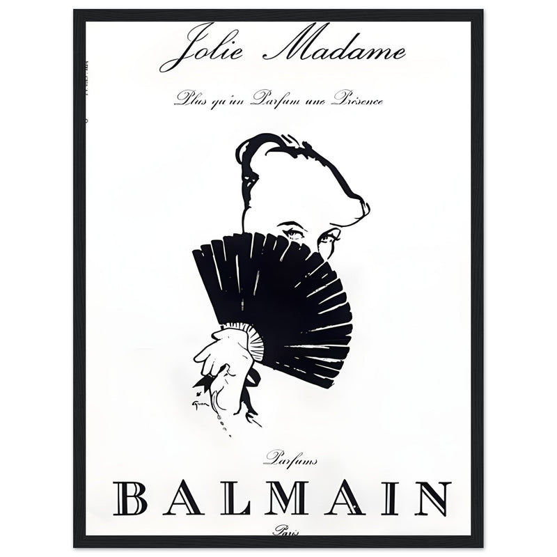 Balmain Jolie Madame Vintage Poster Ad