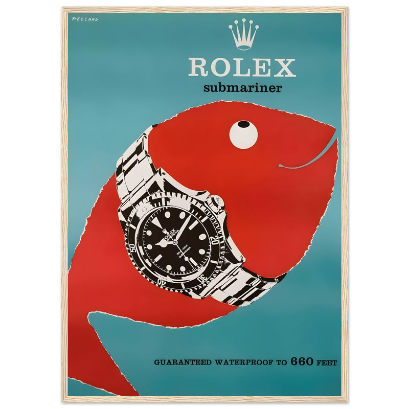 Rolex Submariner Vintage Poster Ad