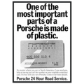 Porsche - 24 Hour Road Service Vintage Poster Ad