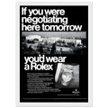 Rolex Datejust Geneva Vintage Poster Ad