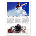 Rolex Alpine Gold Medal Sweep Vintage Poster