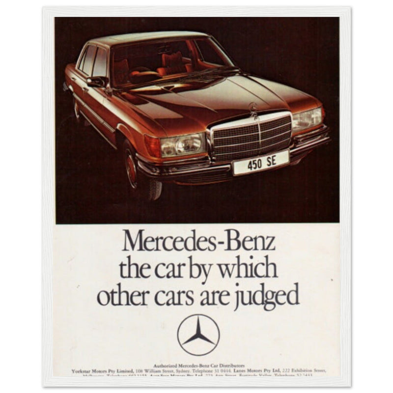 Mercedes Benz Vintage Poster Ad