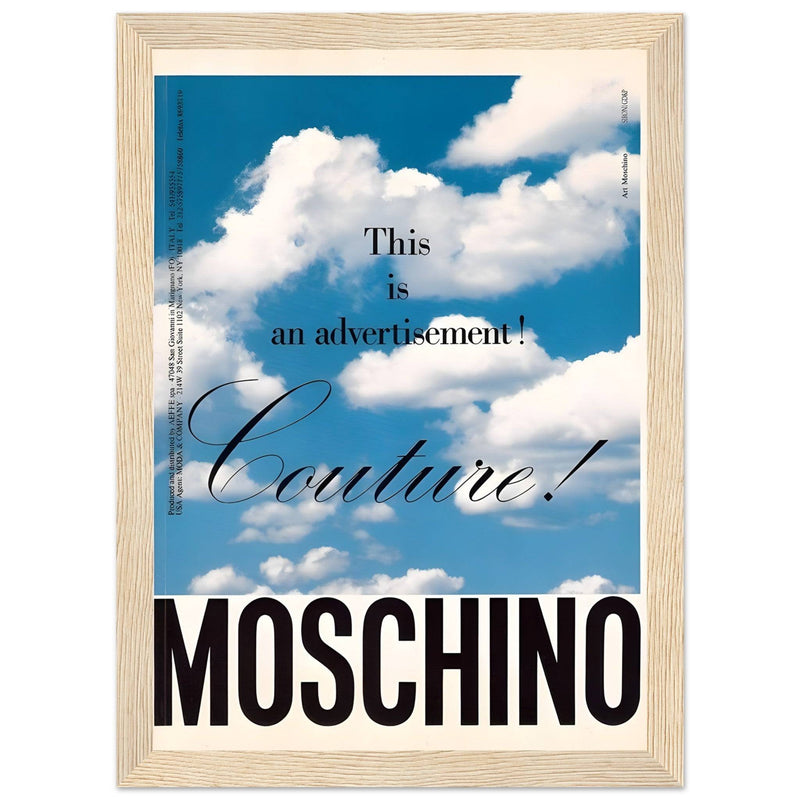 Moschino Vintage Poster Ad