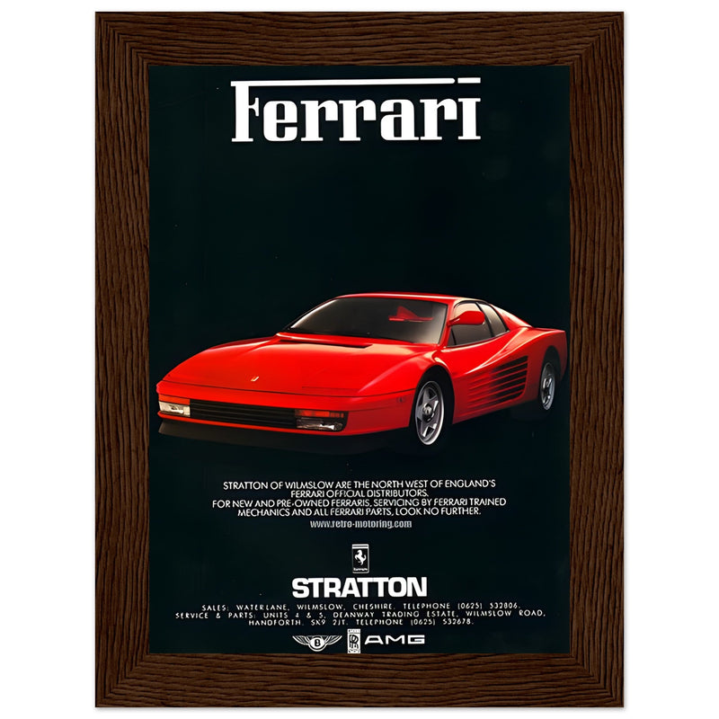 Ferrari Stratton Vintage Poster Ad