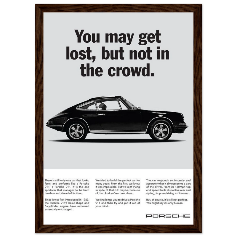 Porsche Vintage Poster - Lost