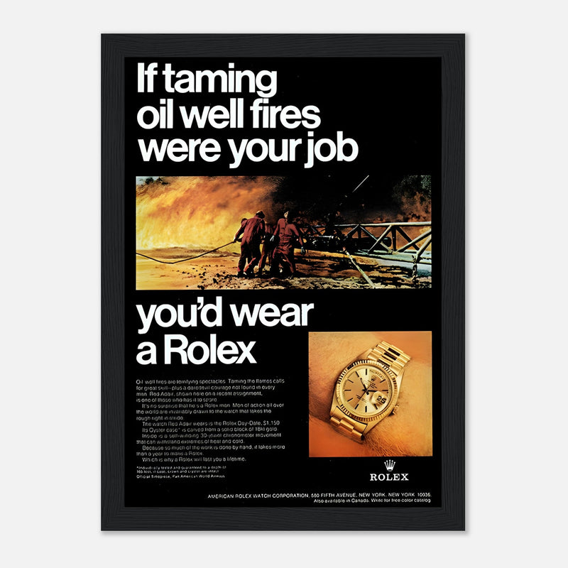 Rolex Day-Date Vintage Poster Ad