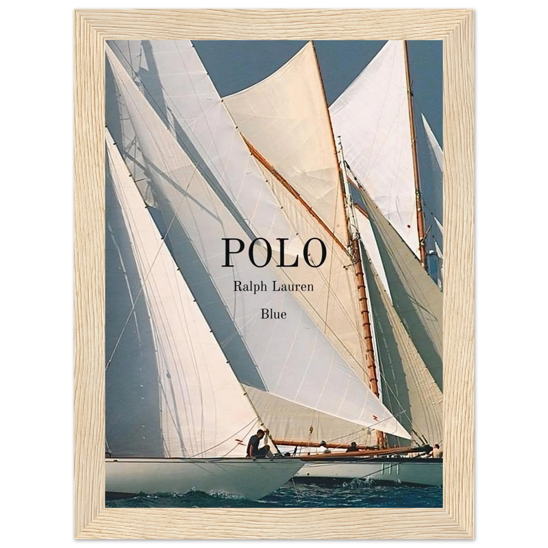 Polo Ralph Lauren Vintage Ad Poster - Polo Blue