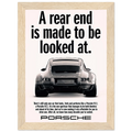 Porsche 911 Vintage Poster - Rear End