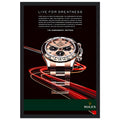 Rolex Live For Greatness Vintage Poster Ad