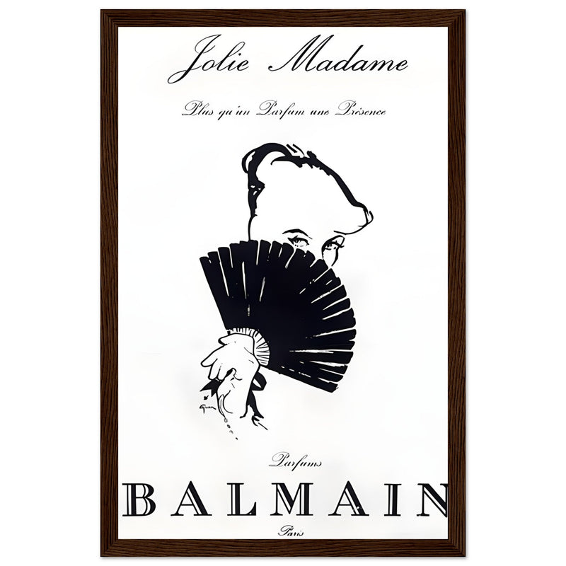 Balmain Jolie Madame Vintage Poster Ad
