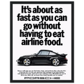 Porsche 911 Vintage Poster - Airline Food