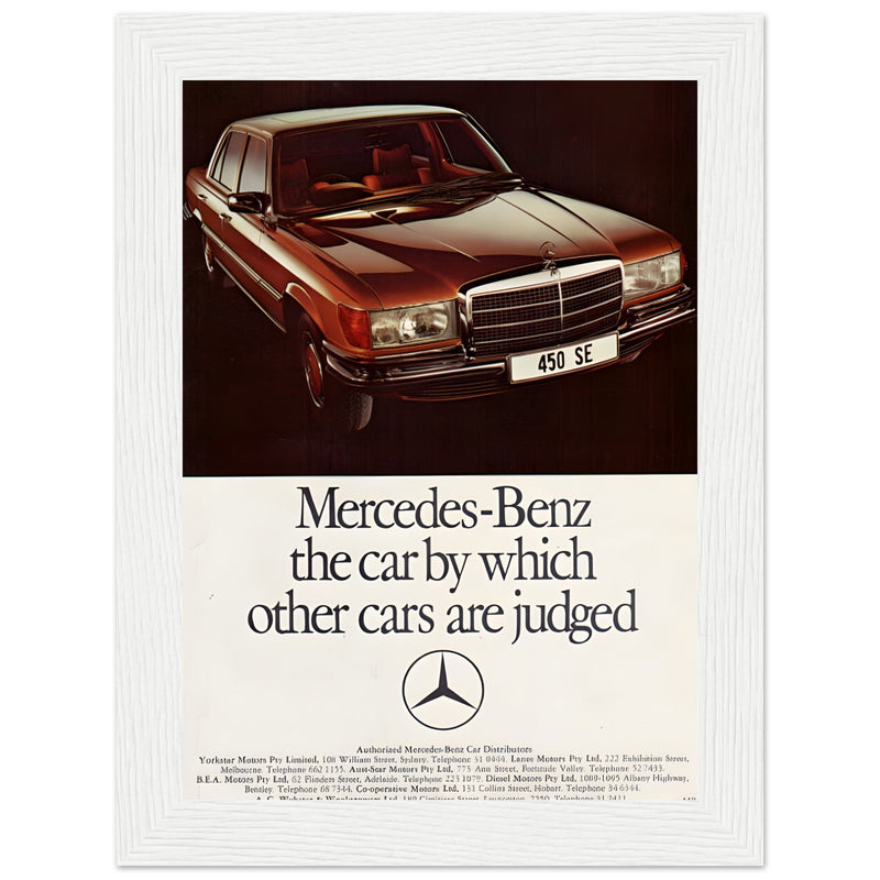 Mercedes Benz Vintage Poster Ad