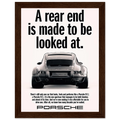Porsche 911 Vintage Poster - Rear End