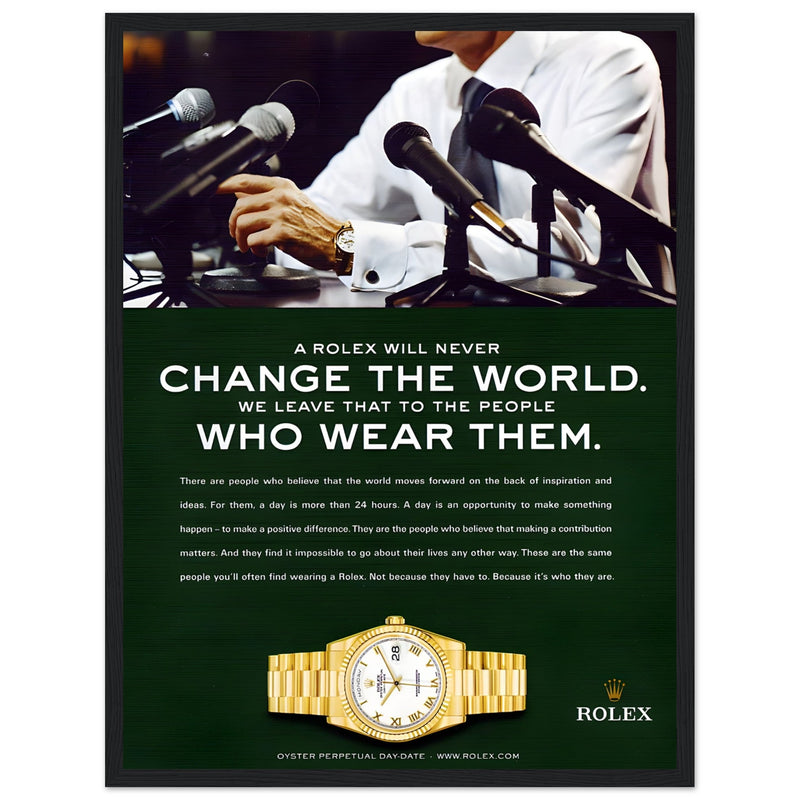 Rolex Day-Date Vintage Poster Ad