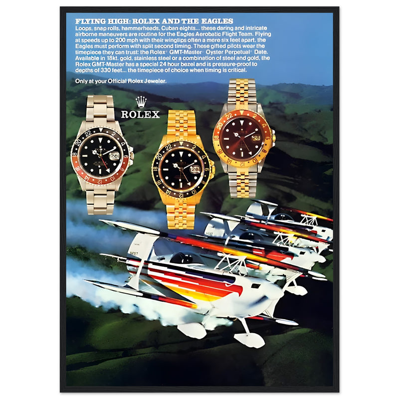 Rolex GMT Master Vintage Poster Ad