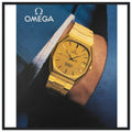 Omega Gold Vintage Poster Ad