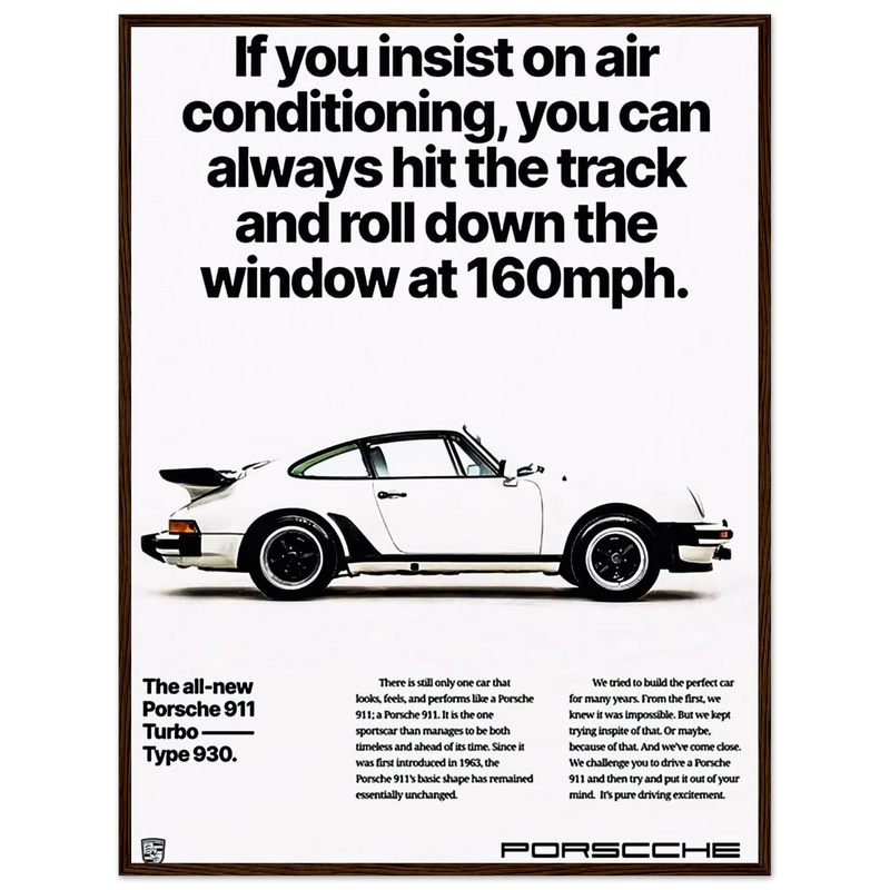 Porsche All New 911 Vintage Poster