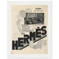 Hermes Fashion Vintage Poster Ad