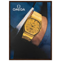Omega Gold Vintage Poster Ad