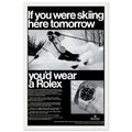Rolex Ski Vintage Poster Ad