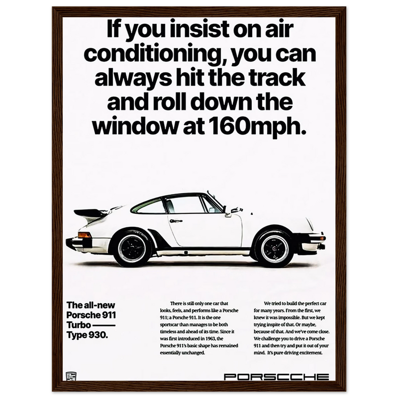 Porsche All New 911 Vintage Poster