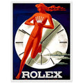 Rolex Clock Vintage Poster Ad