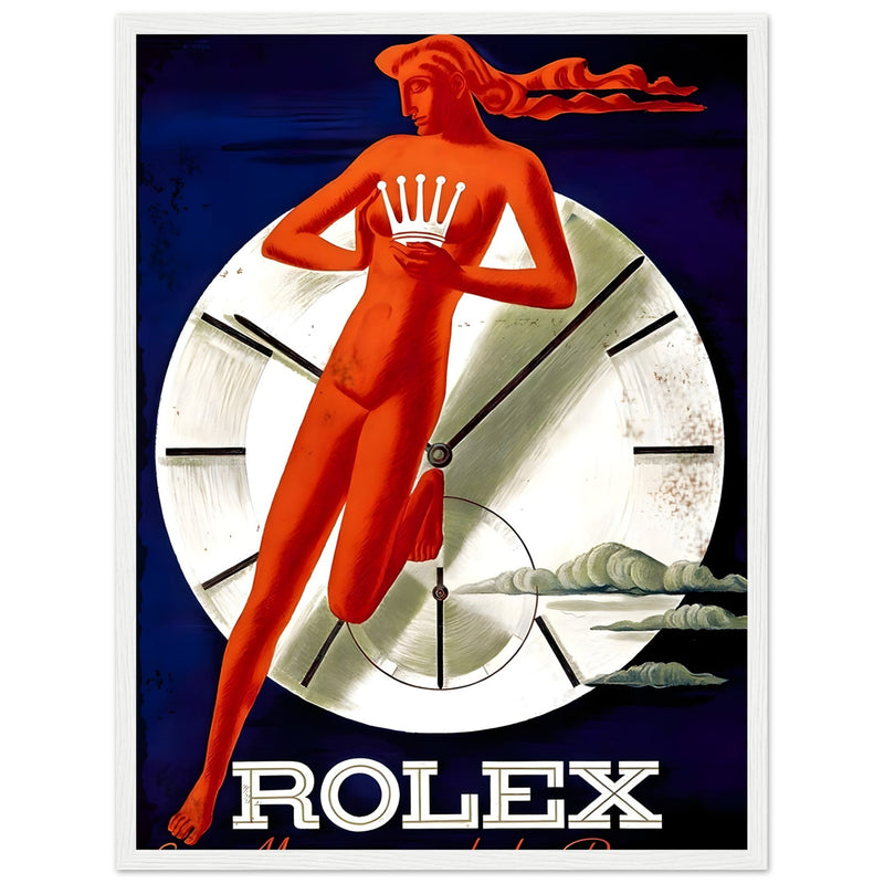 Rolex Clock Vintage Poster Ad