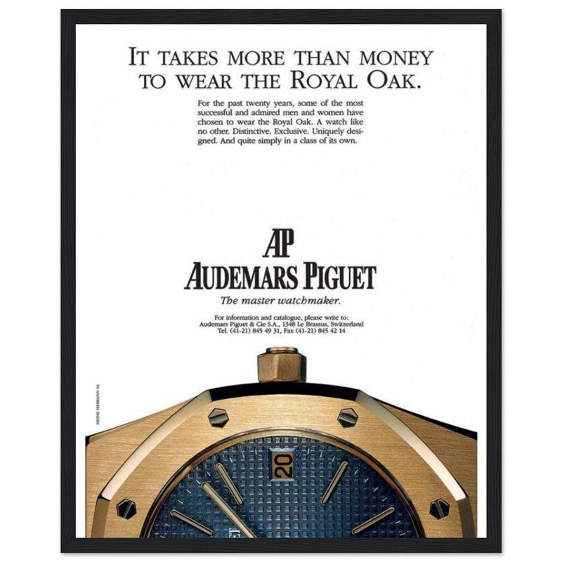 Audemars Piguet Master Watchmaker Vintage Poster Ad
