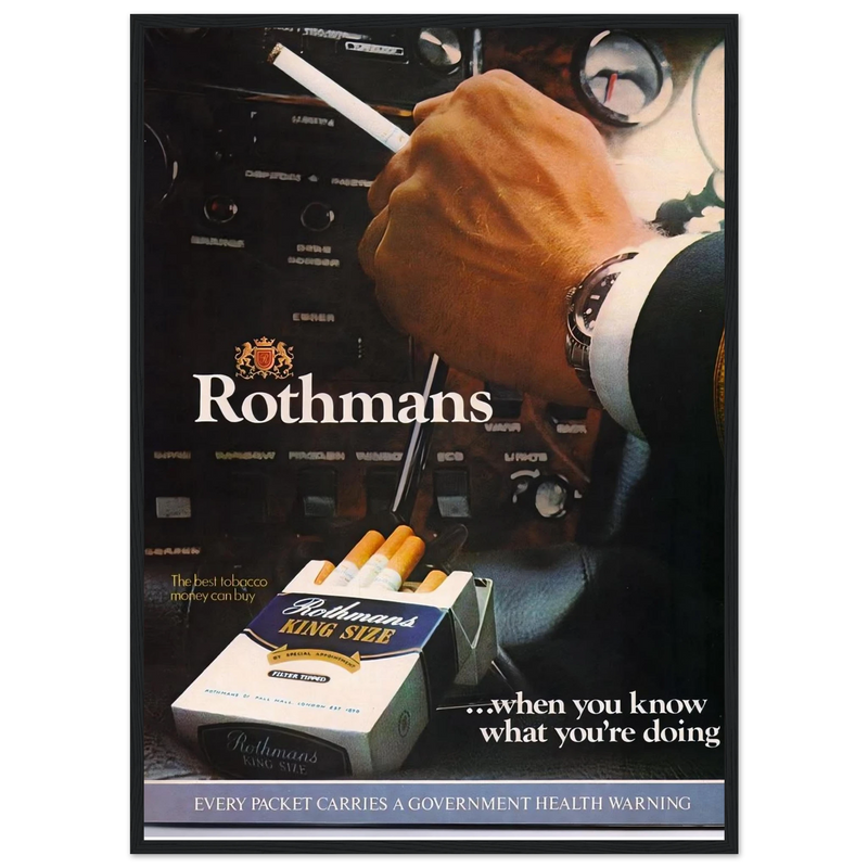 Rothmans Vintage Poster Ad - Rothman Kingsize