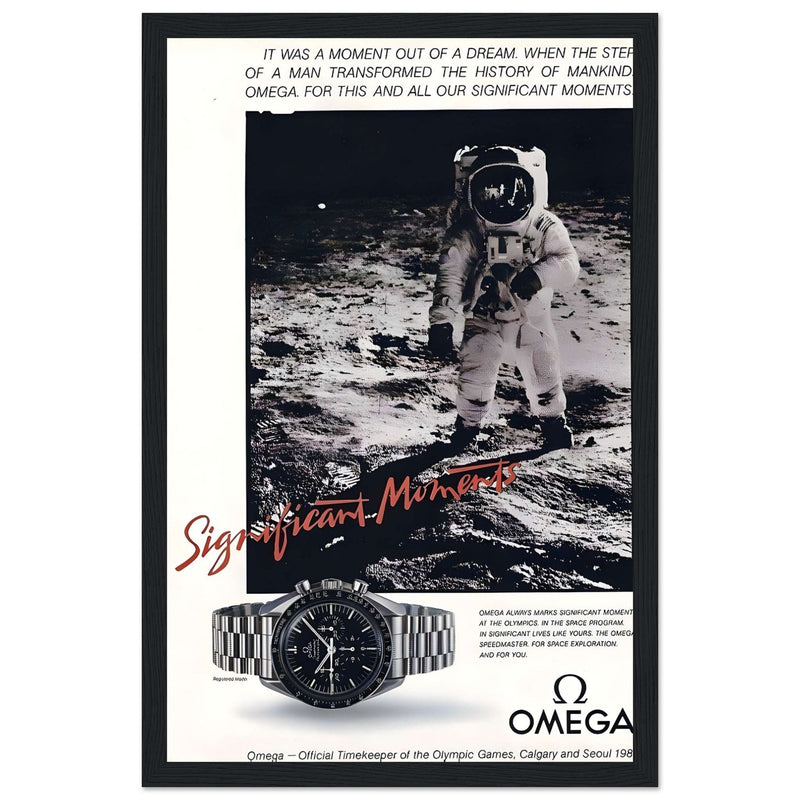 Omega Moon Vintage Poster Ad
