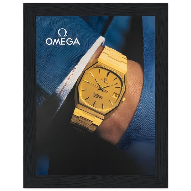 Omega Gold Vintage Poster Ad
