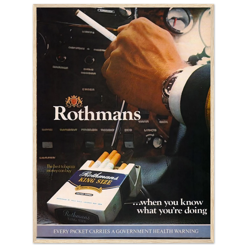 Rothmans Vintage Poster Ad - Rothman Kingsize