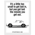 Porsche Vintage Poster  White 911